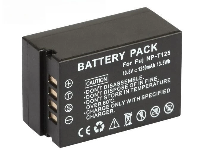 

Battery for Fujifilm NP-T125 1250mAh Compatible with X-T4 X-T3 X-T30 X-T30II X-S10 X-E4 Instax Mini Evo Hybrid Camera