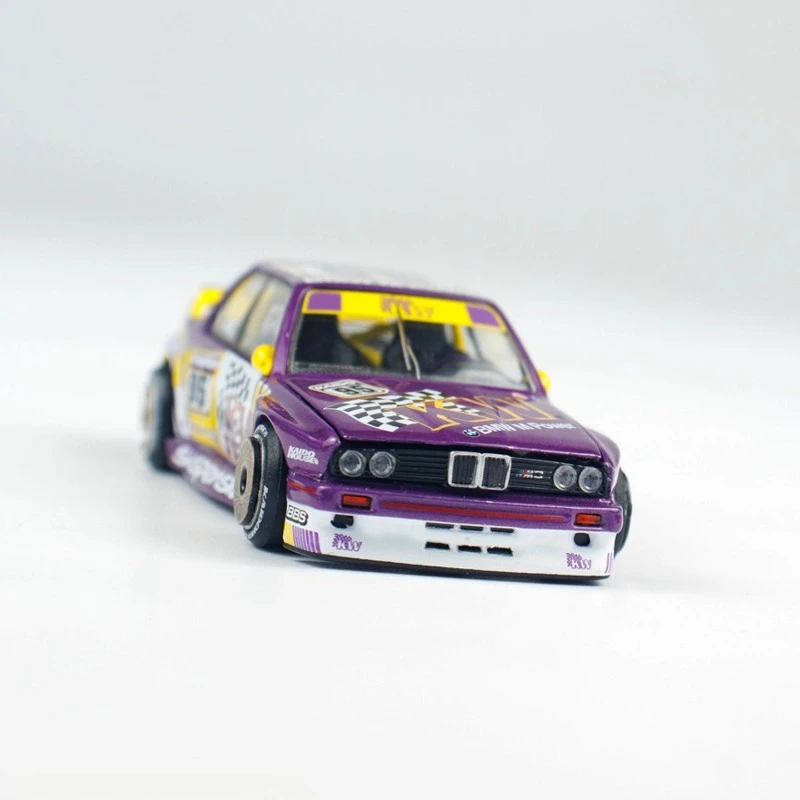Kaido MINIGT 1:64 نيسان سكاي لاين GT-R BMW M3 E30 هوندا سيفيك غطاء قابل للفتح تعديل سيارة محاكاة سبيكة نموذج سيارة جمع #2
