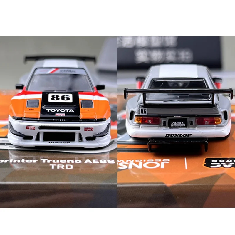 Tarmac Works 1/64 Toyota Sprinter Trueno AE86 TRD Alloy Toy Motor Vehicle Diecast Metal Model Gifts