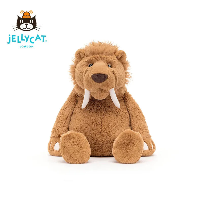 

Оригинальная плюшевая игрушка Jellycat Stellan Sabre Tooth Tiger из Великобритании, большая, очень мягкая, уютная, в подарок для детей