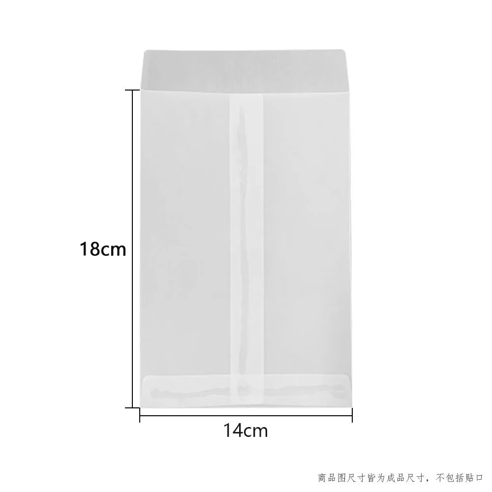 50pcs/lot Translucent Mini Envelope Jewelry Storage Bag for Card Earring Necklace Gift Packaging Bags Wedding Wedding Envelopes image 3