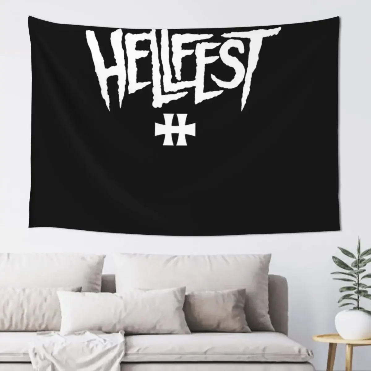 

Hellfest 2 T shirt classique Tapestry Room Decor Korean Style Bedroom Organization And Decoration Room Decore Aesthetic Tapestry