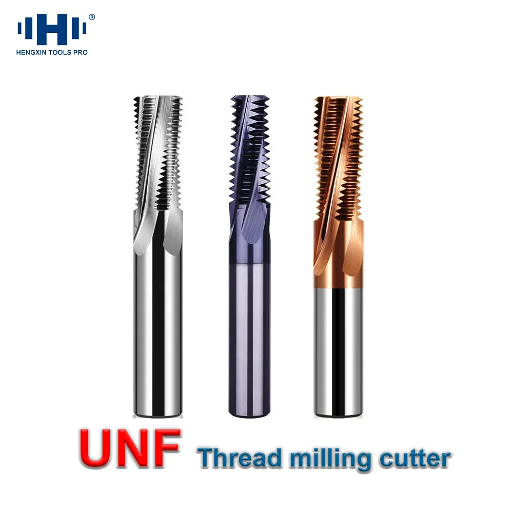 HENGXIN UN UNF Tungsten Carbide External lnternal Thread milling cutter thread Aluminum stainless steel American UN CNC tool