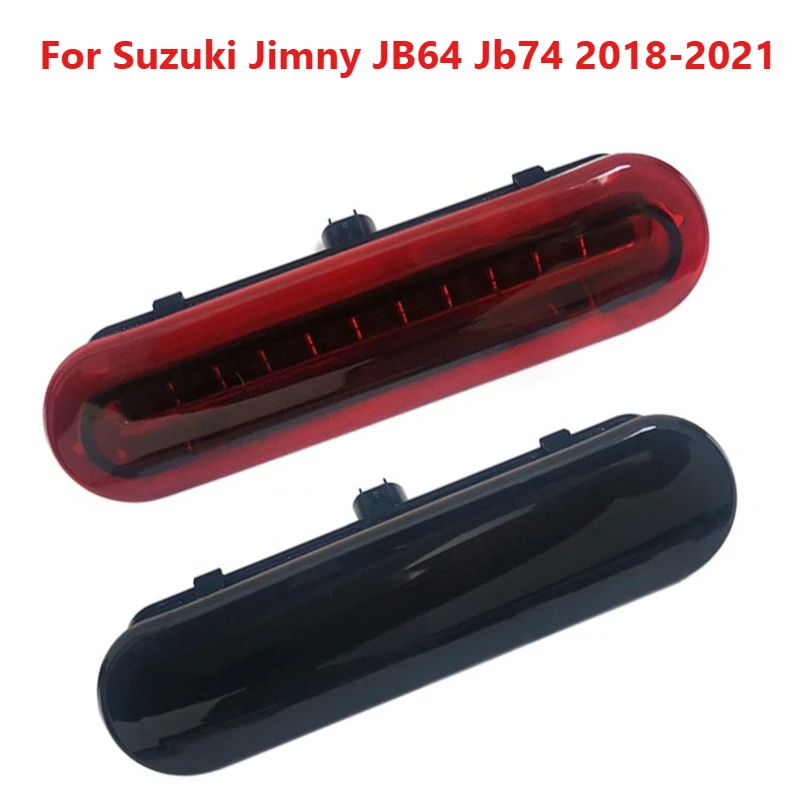 

For Suzuki Jimny JB64 Jb74 2018 2019 2020 2021 Car Third Brake Light Red Black ABS Tail Warning Lights Taillights Accessories