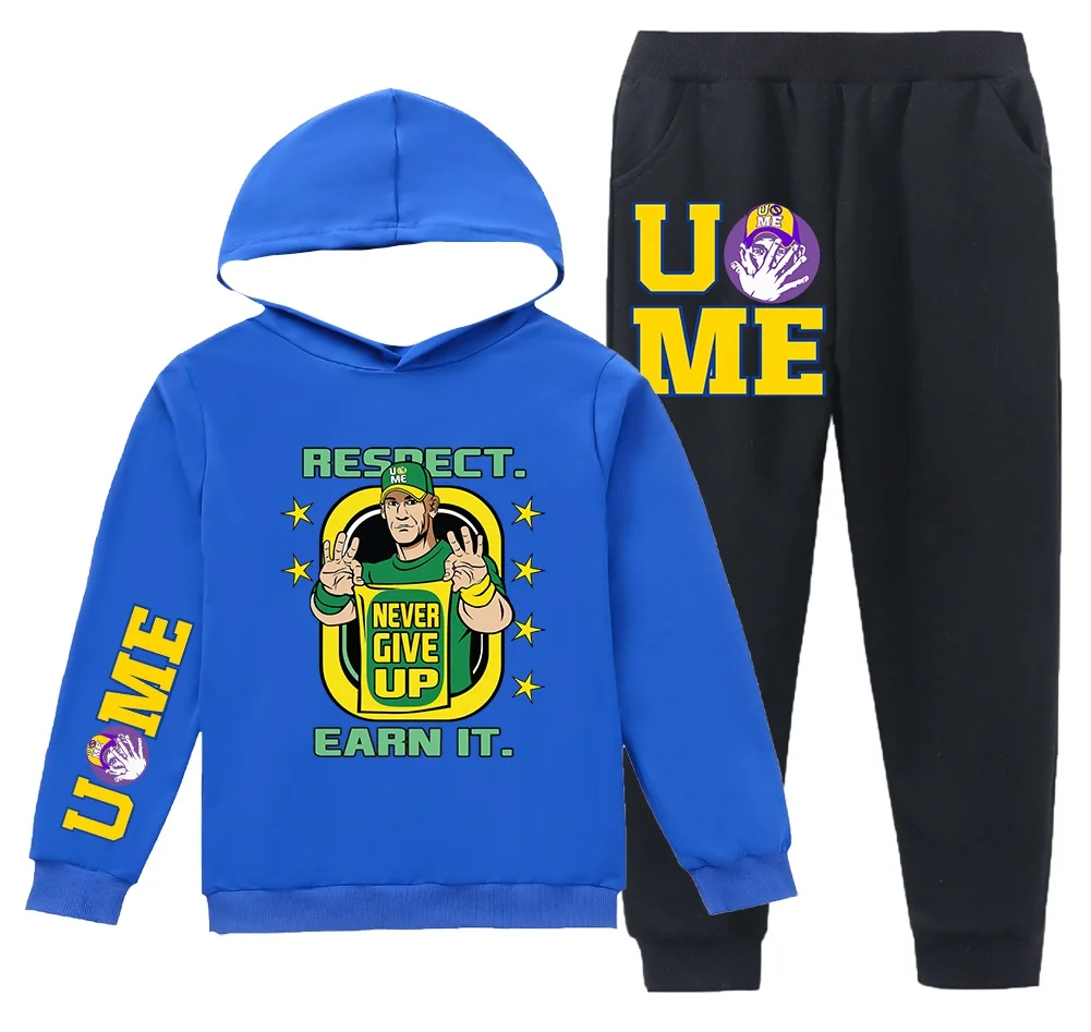 ชุดฮู้ดดี้พิมพ์ลายสองด้าน จอห์น ซีน่า รุ่นใหม่ สำหรับฤดูใบไม้ผลิและฤดูใบไม้ร่วง เสื้อโค้ทแขนยาวสำหรับผู้ชาย ชุดสูทเด็กผู้ชาย เสื้อสเวตเชิ้ต Uc Me