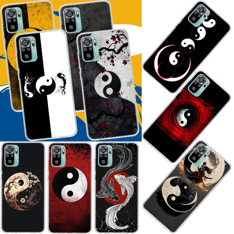 Eight Diagrams Taiji Yin Yang Phone Case For Xiaomi Mi 12T Pro 12X 11 Ultra 10 12 Lite 13 5G 11i 11T 10T 9 9T 8 6X 5X Cover Soft