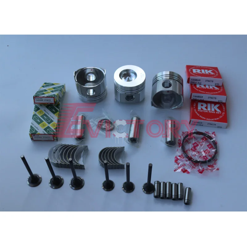 For Yanmar 3TNC78 overhaul rebuild kit repair engine parts excavator spares