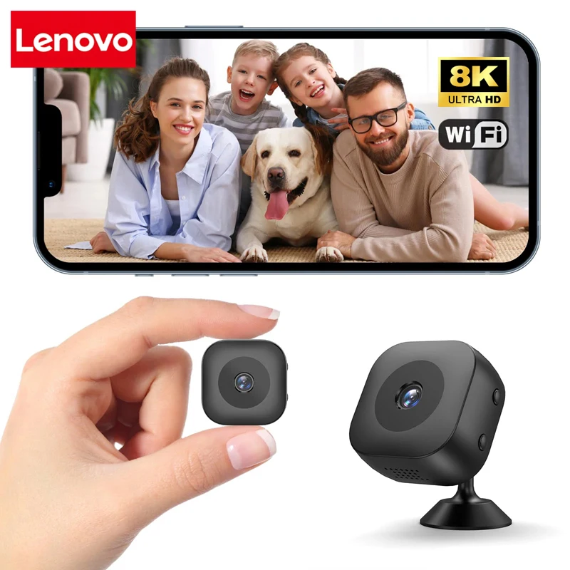 Lenovo 8K Mini Camera WiFi IP AP Remote Surveillance