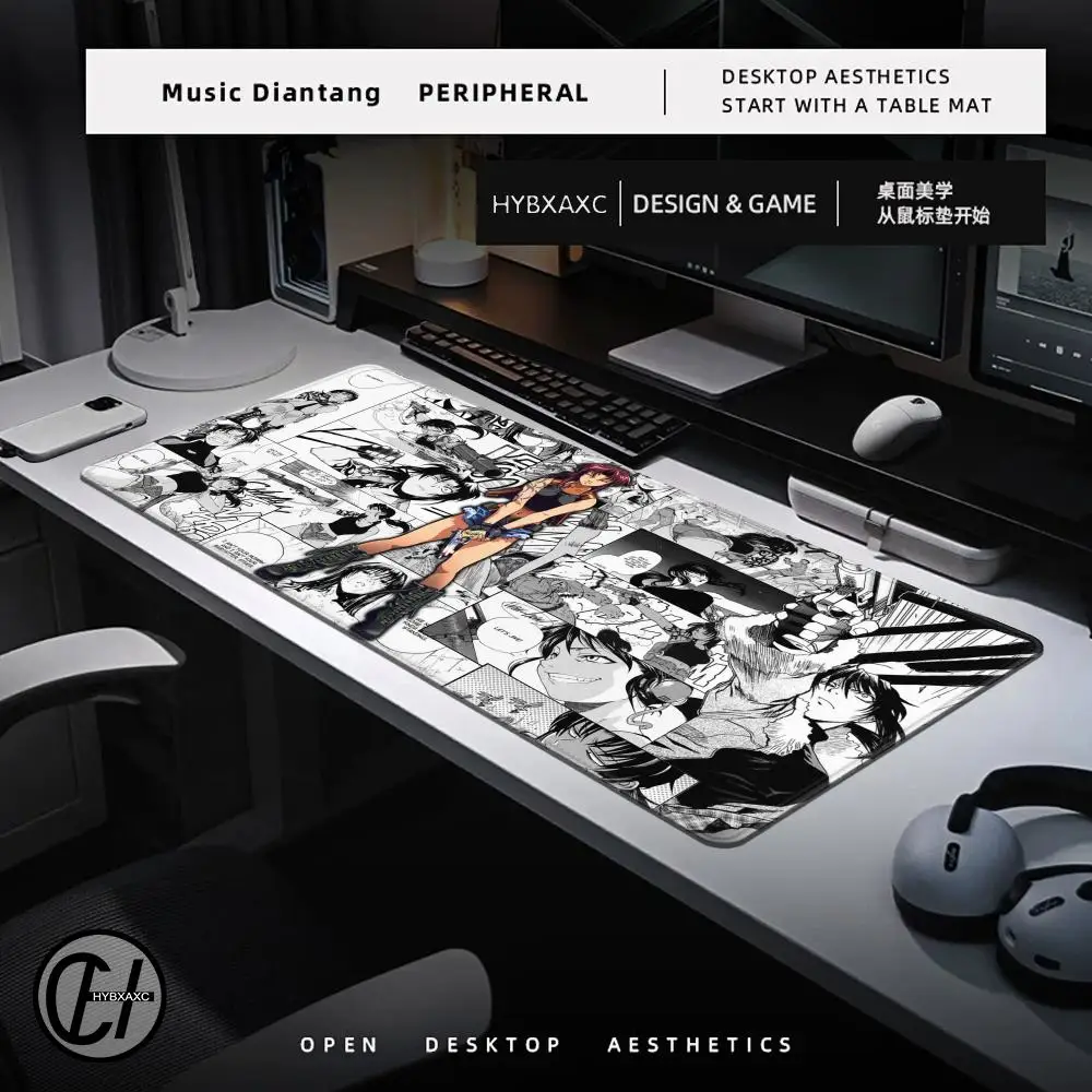 لوحة ماوس لاجون سوداء أنيمي ريفي بالالايكا إيدا روكورو كبير XXL بو لوحة ماوس لوحة مفاتيح مانغا للكمبيوتر لوحة مفاتيح ملحقات مكتب حصيرة