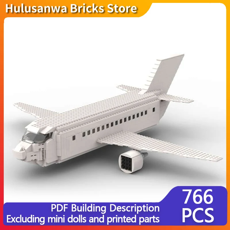 

E190 Jet Regional Airliner Model MOC Building Bricks War Equipment Modular Technology Gifts Holiday Assemble Children Toys Suit