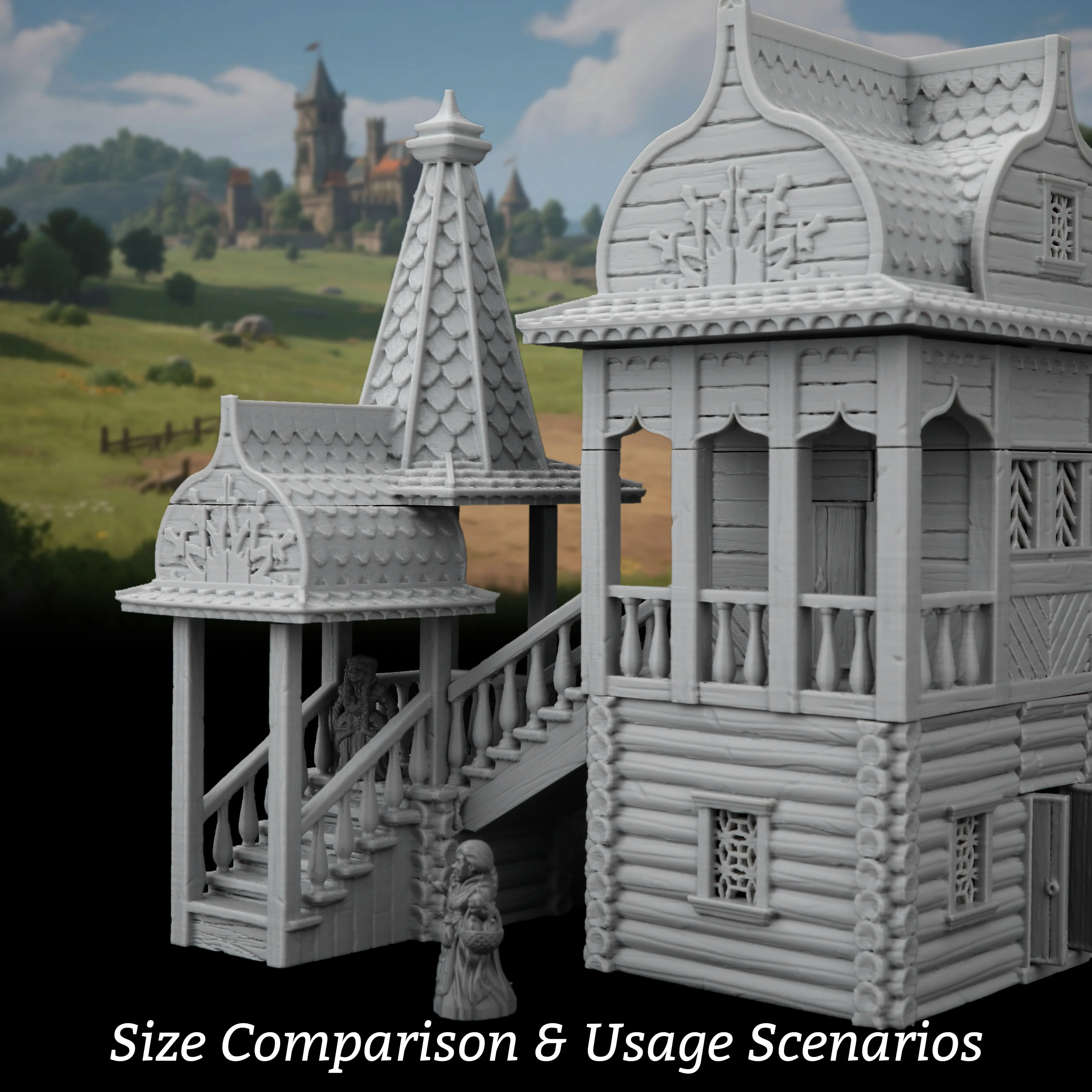 RPG Elegant Building Terrain – TTRPG Scene Creation Accessory, Great Gift for RPG Players and Collectors