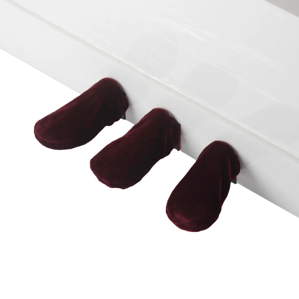

6 Pcs Piano Pedal Reusable Protective Sleeves Compact Elastic Foot Pad Protectors Keyboard Accessories