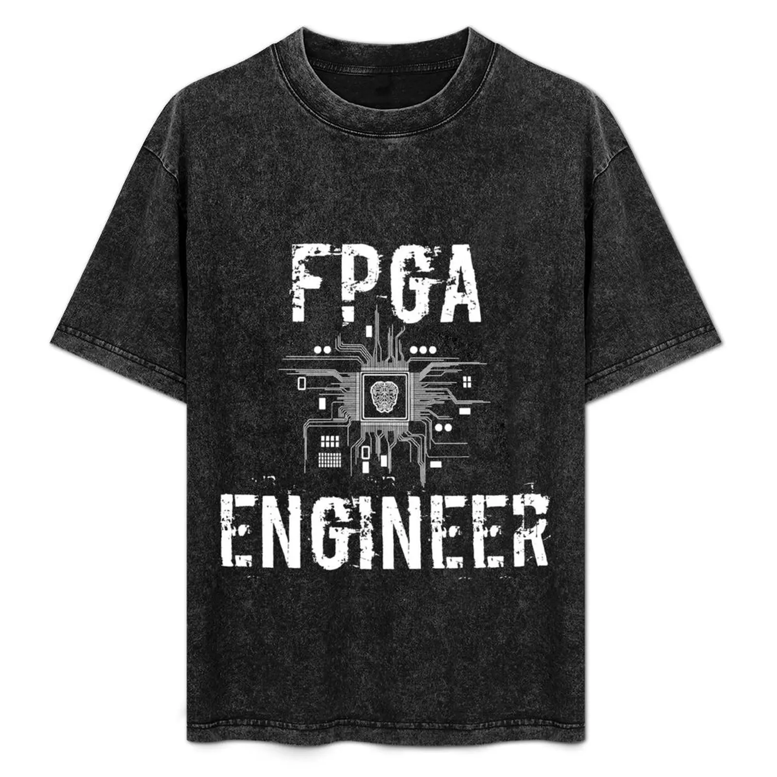 Футболка инженера FPGA, футболка с аниме, летняя рубашка, топы больших размеров, эстетичная одежда, мужская дизайнерская одежда