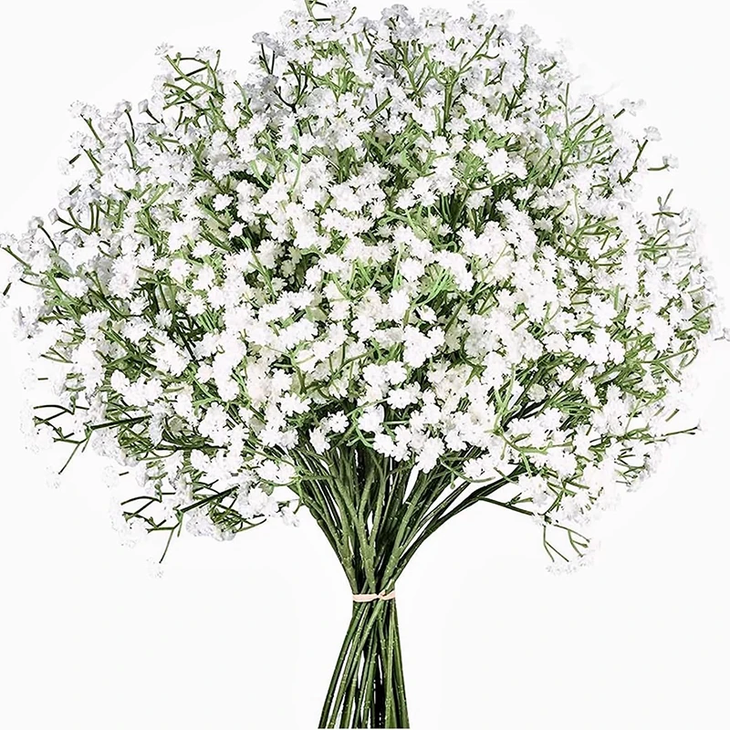 108Heads 63cm Babies Breath Artificial Flowers Plastic Gypsophila DIY Floral Bouquets For Handmade Wedding Party Home Decoration