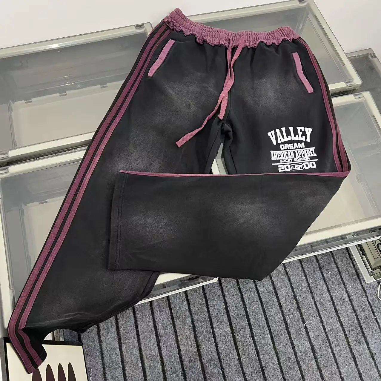 

Джинсовые брюки Waed унисекс, прямые, в пол, повседневные, в стиле High Street, винтажные, с принтом Mesabow