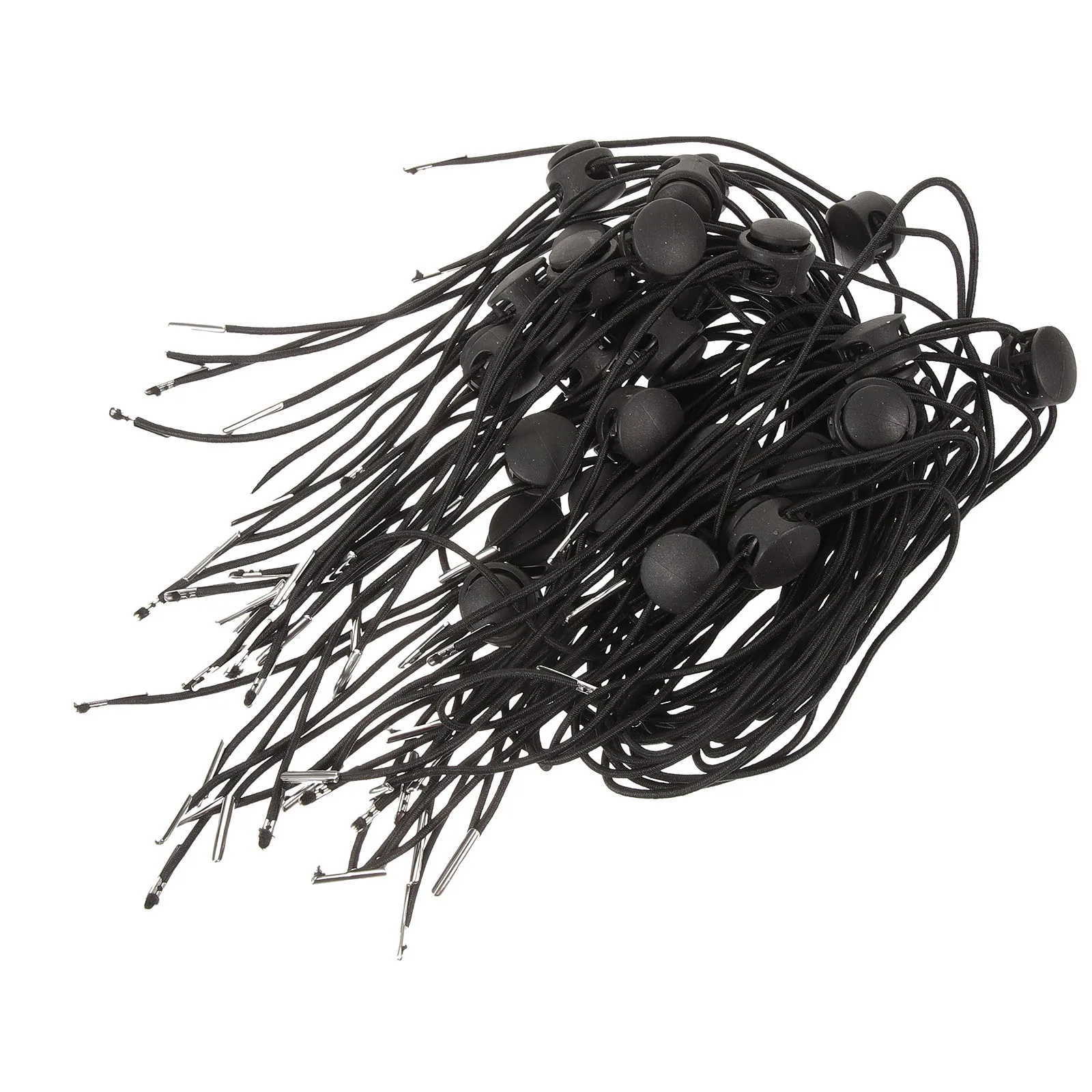 

30pcs Chin Strap Elastic Band Cord Fastener for Hiking Windproof Sun Hat Adjustable Durable Travel Accessories