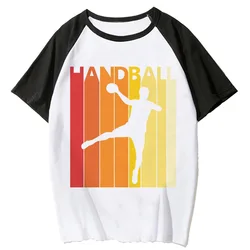 Handball tshirt women Japanese t shirt female y2k designer 2000s clothes