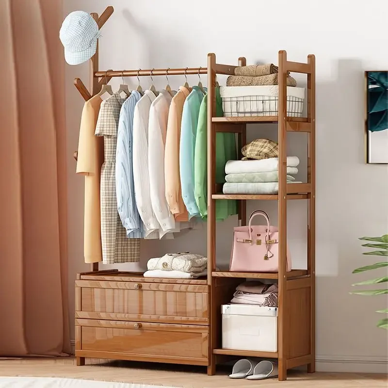 Coat Rack Clothes Hanger Floor-standing Vertical Bedroom Clothes Hanger Household Storage Rack Room Hanging Clothes Rack