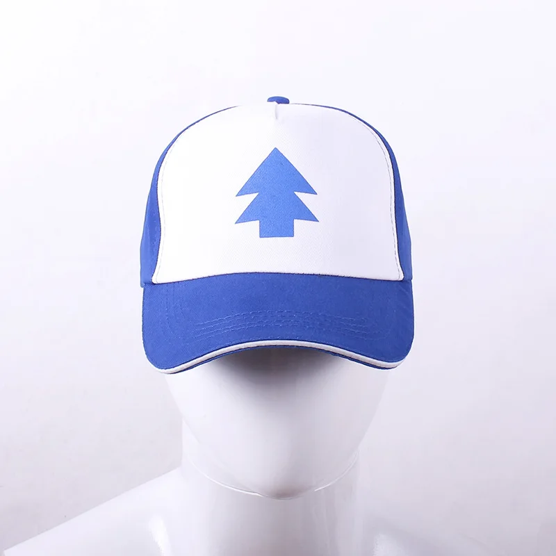 New Cartoon Pines Hats Gravity Falls Dipper Baseball Caps Cosplay Accessories Hat Canvas Adjustable Boys Cotton Pine Cap Gift