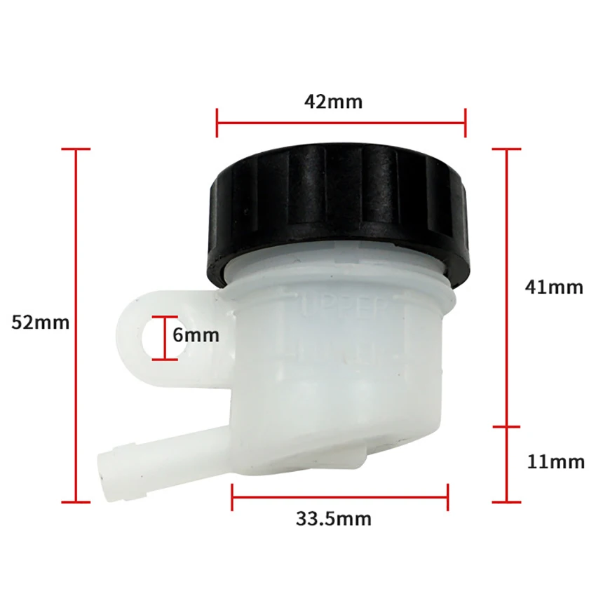 Universal Motorcycle Foot Rear Brake Master Cylinder Tank Oil Cup Fluid Bottle Reservoir For Buggy Quad ATV ATVS