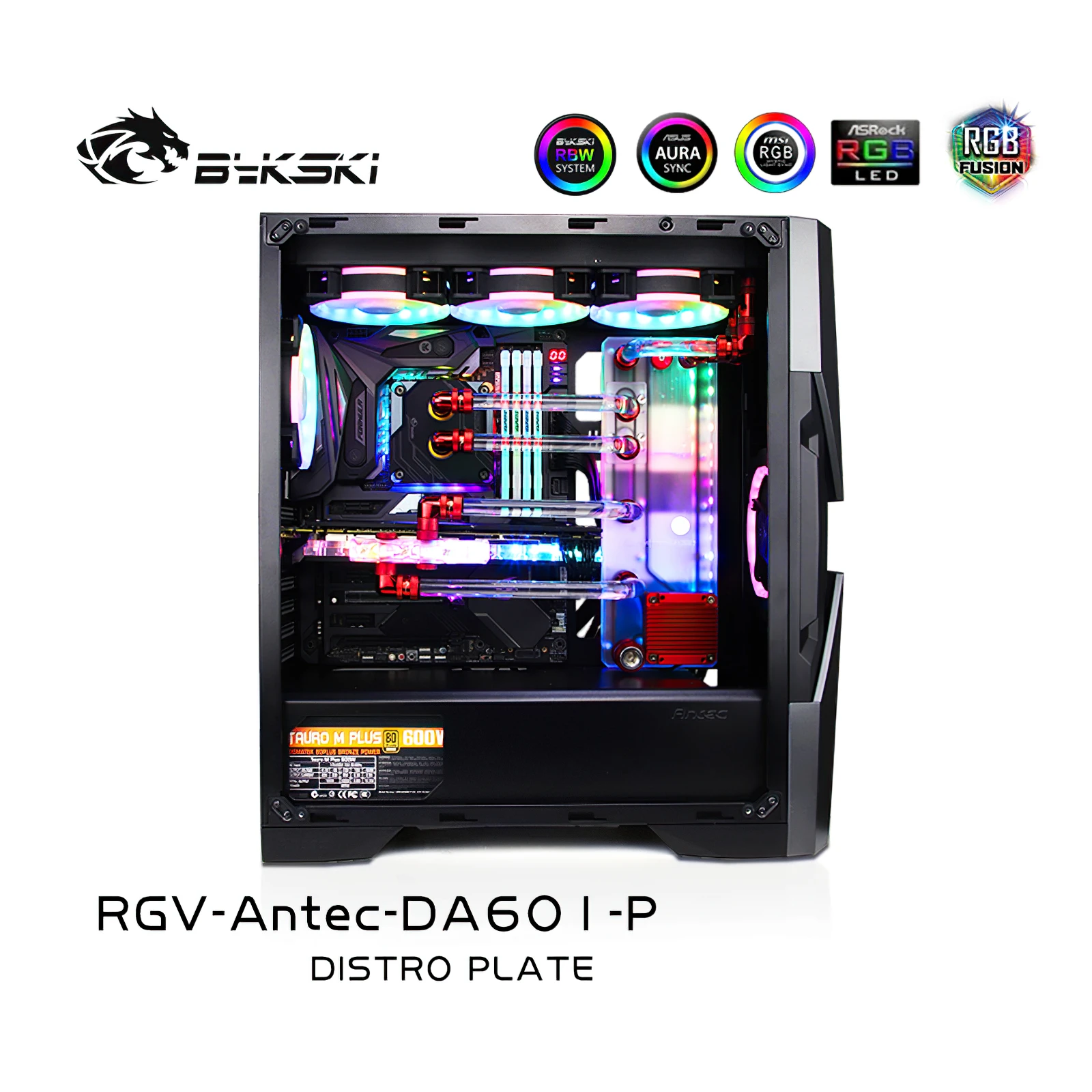 

Bykski Water Cooling Distro Plate Kit for Antec DA601 Chassis Case CPU GPU RGB RGV-Antec-DA601-P