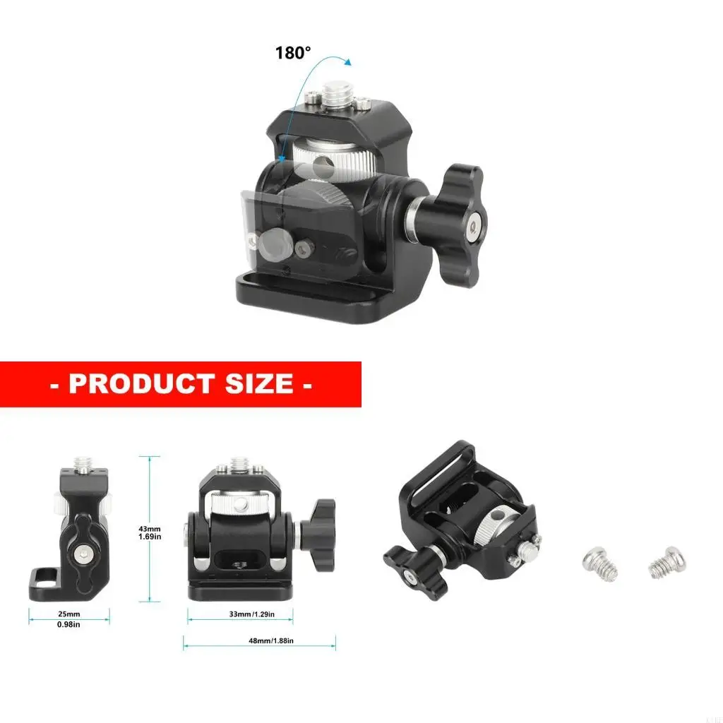 

Easy Installation 360 Degree Adjustable Stand for SmallHD Monitors and Video Recording Devices Aluminum Holder Bracket K1KF