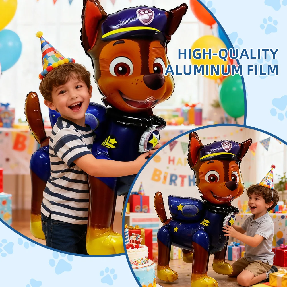 بالونات باو باترول ثلاثية الأبعاد عملاقة قابلة للنفخ على شكل كلب كرتوني لمستلزمات تزيين حفلات أعياد ميلاد الأطفال #5