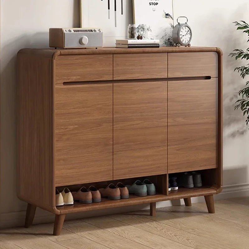 

Box Luxury Shoe Cabinet Storage Organizer Living Room Mobile Display Wooden Shoe Shelf Designer Archivadores Home Furniture