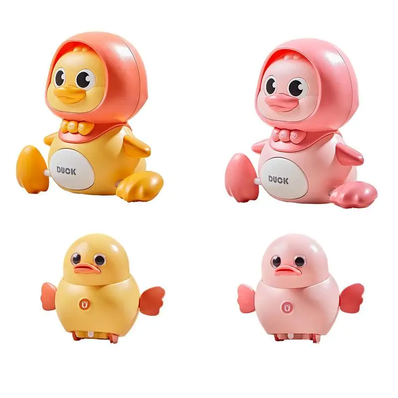 Jouet Musical en Forme de Canard pour Bébé, Balançoire Électronique pour Animaux de Compagnie, Jouet Musical Électrique avec Son et 2 Modes de Lumière, Jouets Amusants