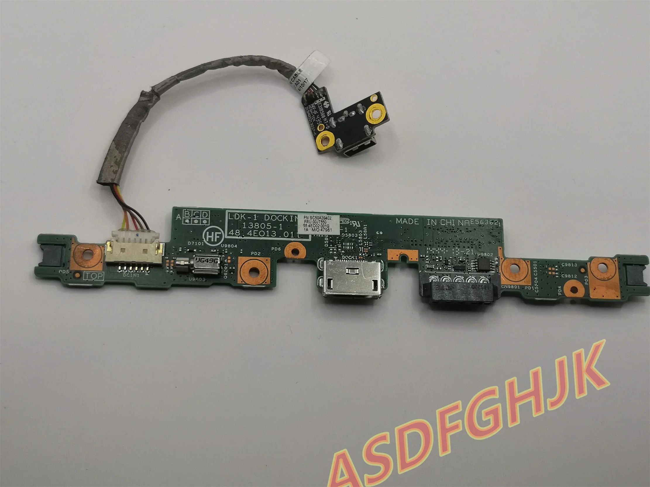Original para para Lenovo Thinkpad 20cg Yoga 20dad i o Placa 00jt550 com Teste de Cabo dc ok