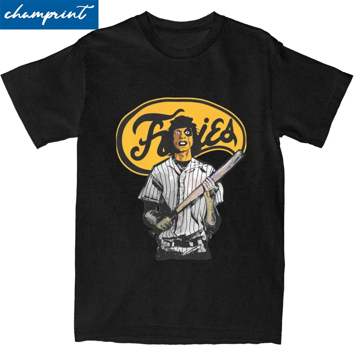 Harajuku The Warriors Baseball Furies Movies T-Shirt Men's O-neck Short Sleeve Clothes Cotton Summer Tops