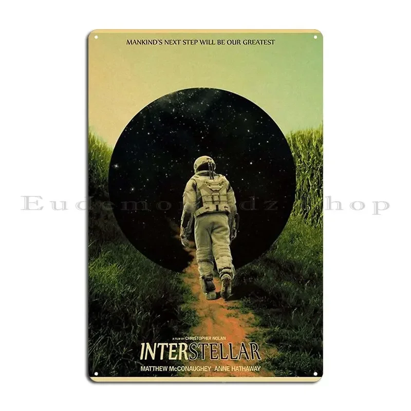 Hans Zimmer Interstellar Art Print Metal Sign Club Kitchen Living Room Printed Wall Mural Tin Sign Poster