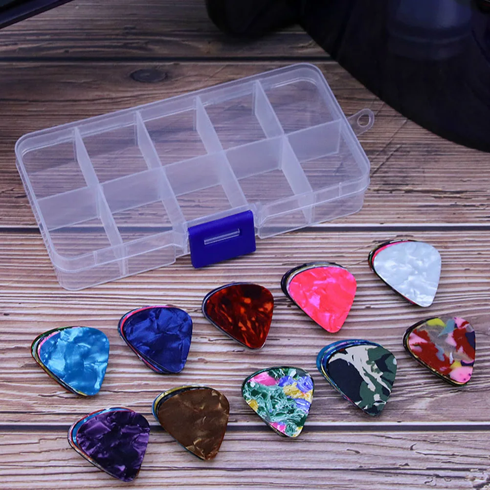 

Guitar Pick Set Bass Picks Electric Accessories Colorful Plectrum Man Practice Tools