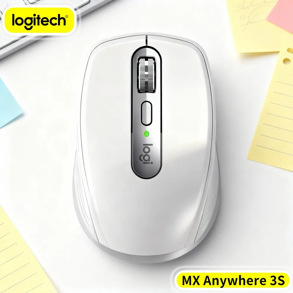 Logitech MX Anywhere 3S Dual Connectivity Pocket Mouse Custom Button Mapping Long Standby Durable Casing For Home Travel