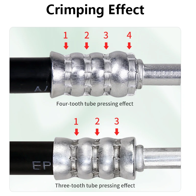 Automotive Air Conditioning Hose Crimper Lightweight A/C Service Crimping Tool Universal Manual Hose Crimper Kit