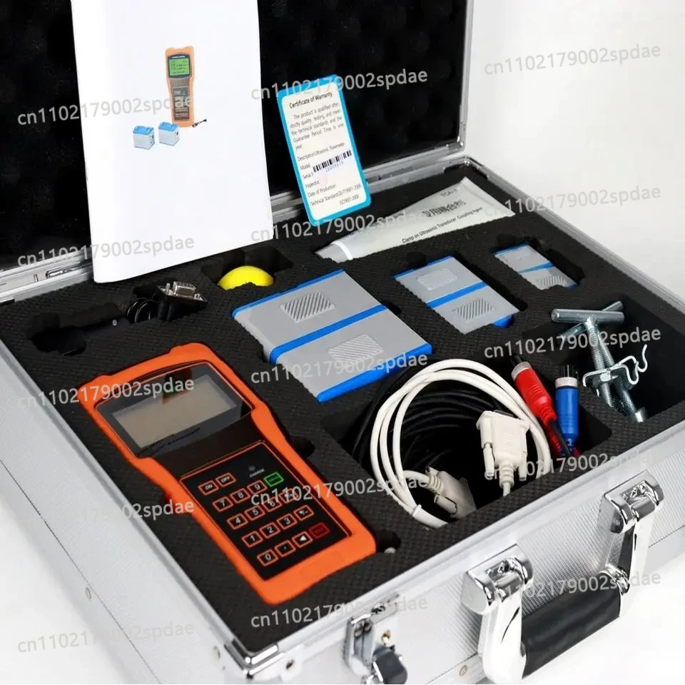 TUF-2000H Digital Ultrasonic Flowmeter with TS-2 TM-1 TL-1 Transducer IP68 Alcohol Oil Sewage Measurement DN15-6000mm