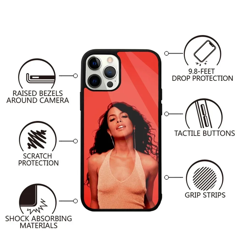 A-Aaliyah Hip Hop Music Phone Case Strong Magnetic For IPhone 15,14,13,Pro,Max,Plus,11,12,Mini For Magsafe Wireless Charging