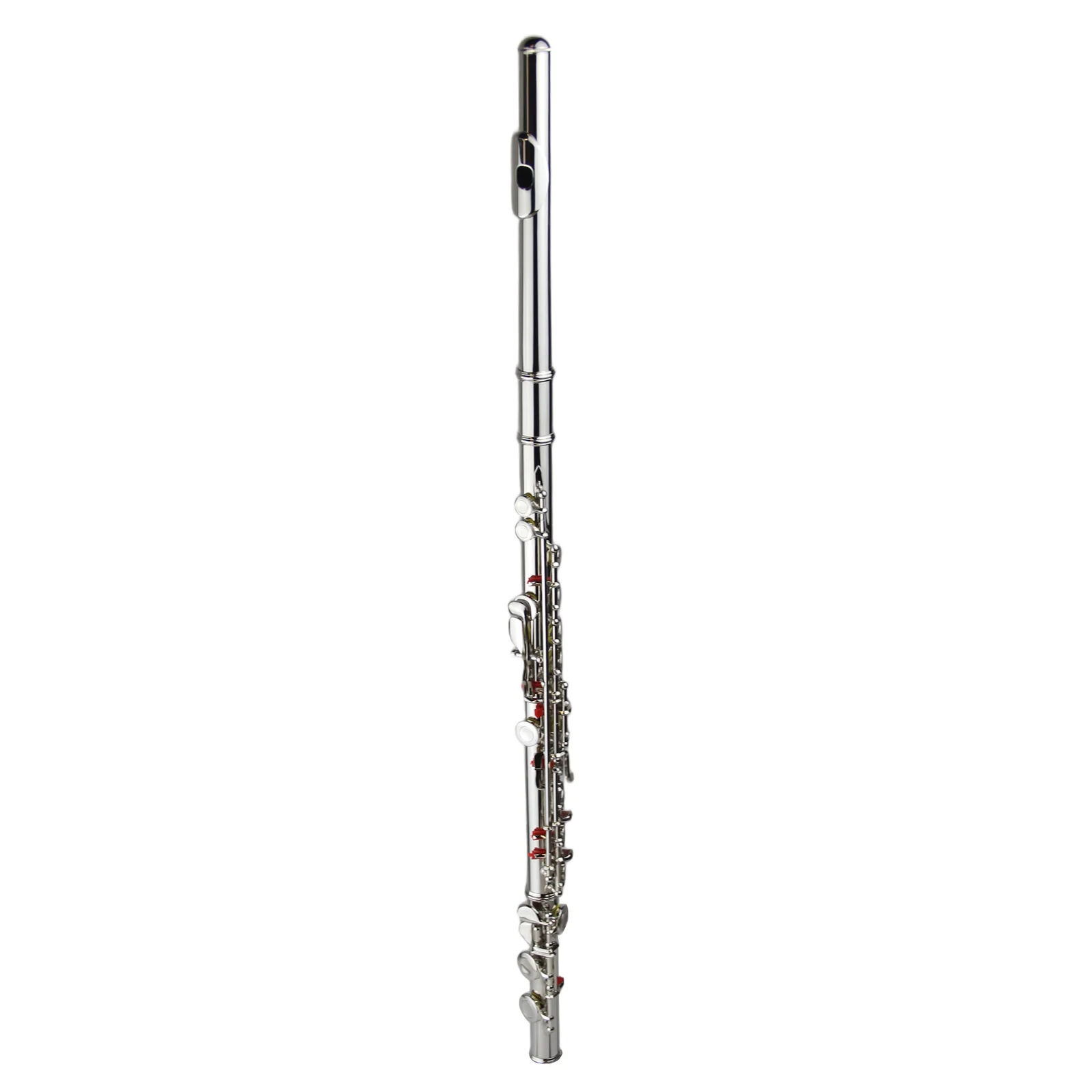 

Chinese Manufacture High Quality Silver Plated Nickel Three-section Construct Flute with Bag