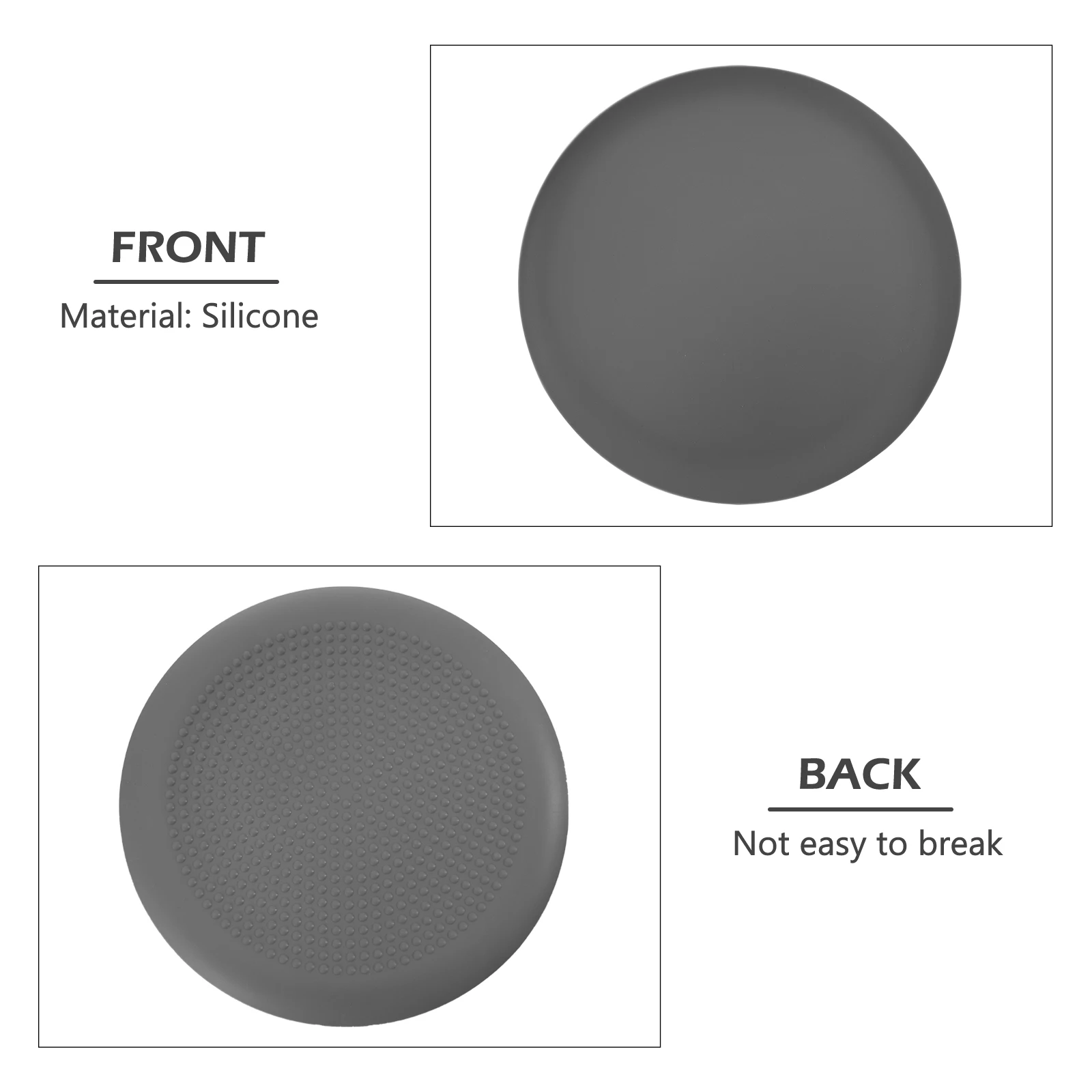 

1pc Silicone Dinner Plate Mat Heat Insulation Non-Skid Meal Tray Pad For Kitchen Dining Table Restaurant Hotel Placemat