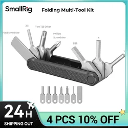 Kit multiutensile pieghevole SmallRig Multi-utensile pieghevole tascabile nero con chiavi e cacciaviti in acciaio inossidabile 4681