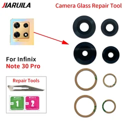 Rear Back Camera Glass Lens Cover For Infinix Note 30 4G 5G 40 Pro 5G X6833B X6832 X6851 X693 X698 X663 X670 With Glue Sticker