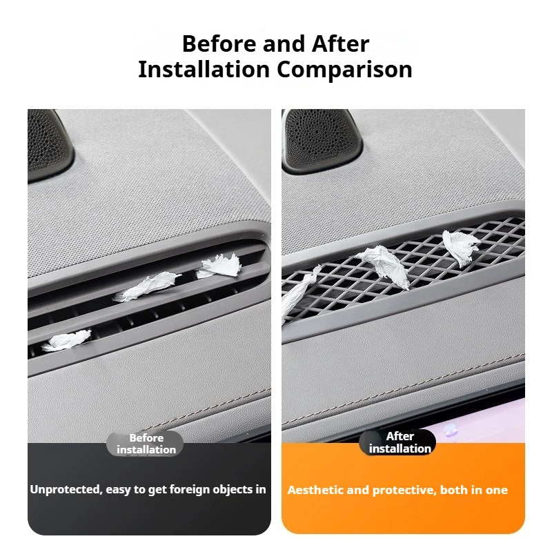 For ZEEKR 7X Central Control Outlet Cover Interior Dashboard Outlet Protection Cover Air Vent Outlet Protection Cover Accessorie