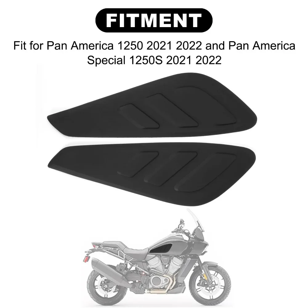 Aksesori sepeda motor bantalan tangki pelindung karet Gas tangki bahan bakar minyak stiker sisi tangki bahan bakar untuk Pan Amerika 1250 1250S 2021 2022