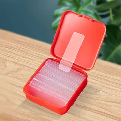 60pcs/Box Double Sided Adhesive Tape Home Improvement No-trace Tape Strips Waterproof Wall Sticker Transparent Double Face Tapes