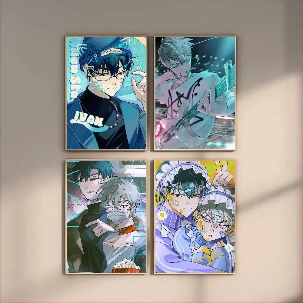 الغريبة المرحلة لوكا المشارك HD ديكور المنزل لزجة جدار مقاوم للماء غرفة المعيشة المنزلي بار ديكور جمالي #2