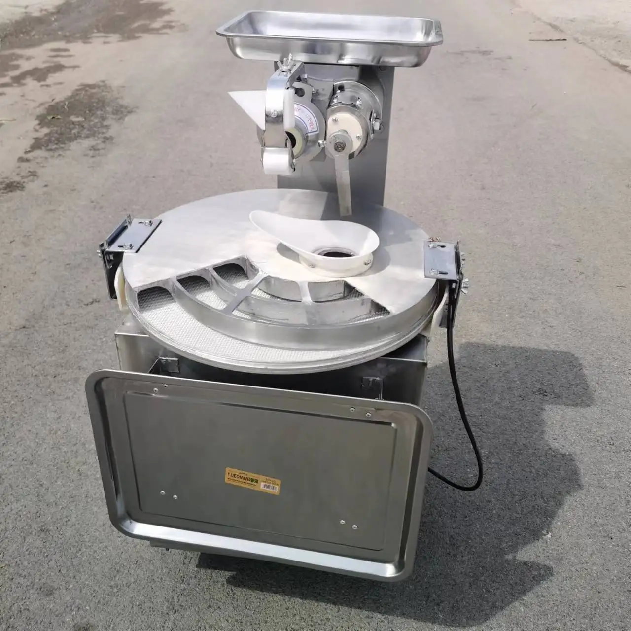 Mesin Pembulat/Penggulung Adonan Otomatis Stainless Steel, Mesin Pembagi dan Pembulat Roti Elektrik untuk Restoran dan Ritel