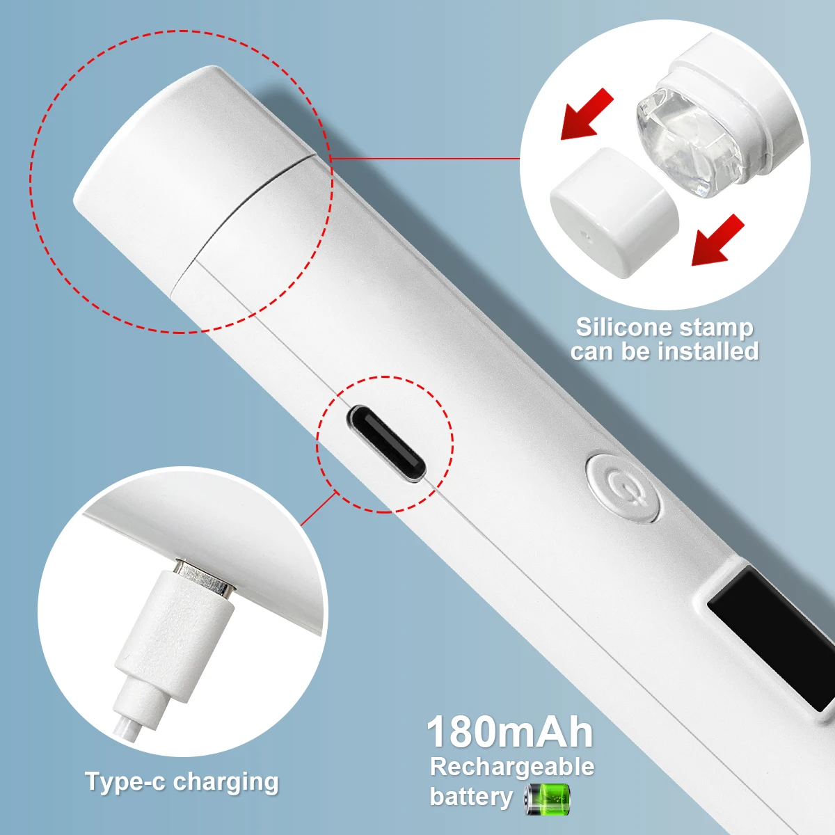 يده الأشعة فوق البنفسجية LED مسمار مصباح صغير محمول قابل للتعديل مصباح يدوي الأشعة فوق البنفسجية مجفف لتجفيف الأظافر أدوات صالون مانيكير قابلة للشحن #5