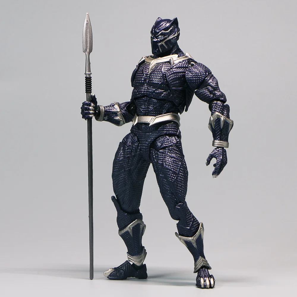 Black Panther Marvel The Avengers Figure PVC koleksi aksi Model anak-anak hadiah mainan 15cm