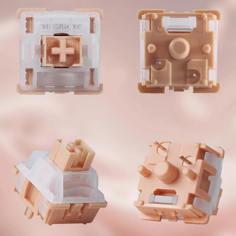 Chosfox Yichu Silent Linear Switch RGB Mechanical Keyboard Game Hostels Switch 5Pin Factory Lubed  Hot Swap Custom MX Switch POM