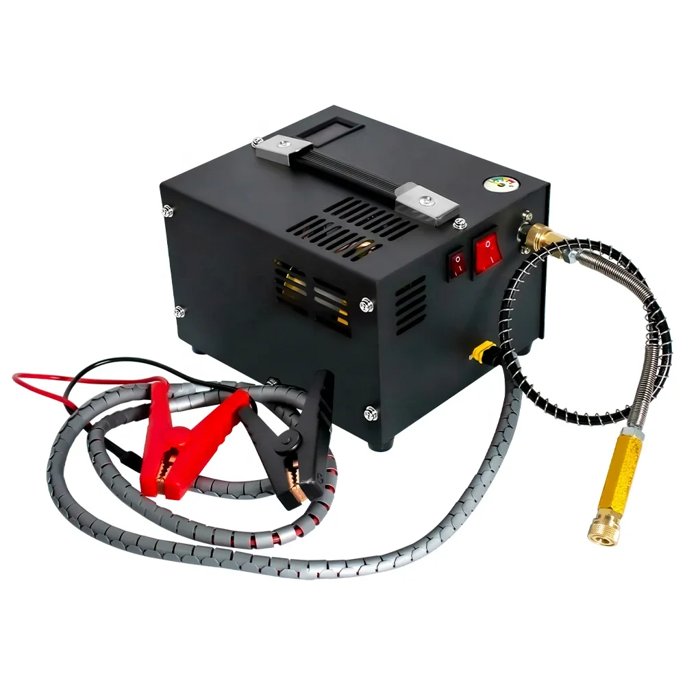 GP GPES061 4500Psi 300Bar 12V Portable PCP Air Compressor High Pressure Car Pump with Transformer Diving Inflator Tyres